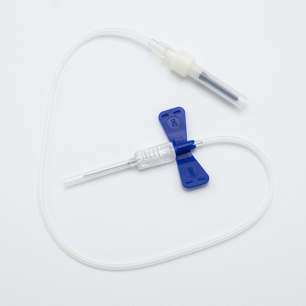 Sterile Safety Butterfly Blood Collection Needle with Luer Adapter